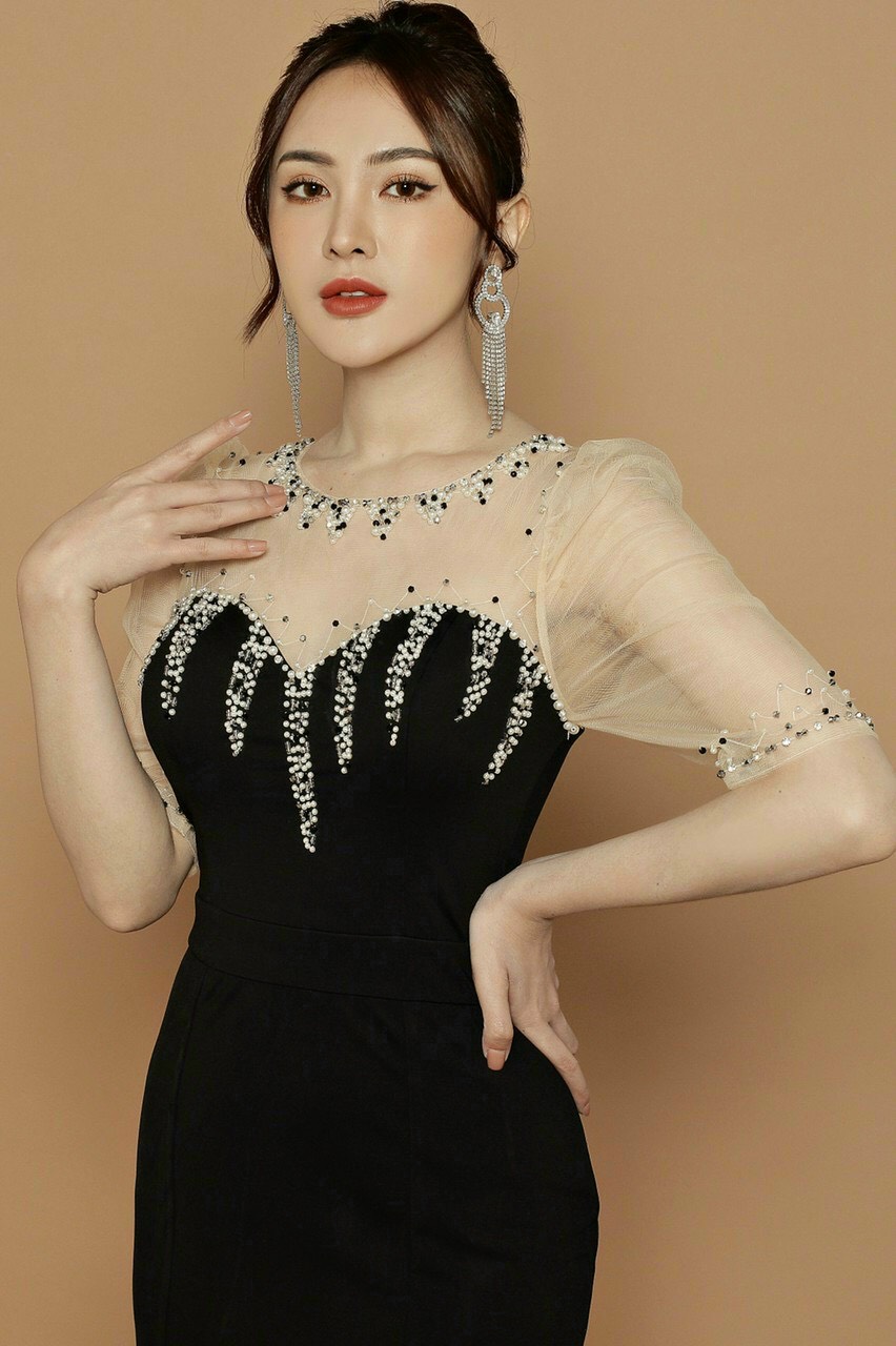 Đầm Body Kết Pha Lê Cao Cấp - D630